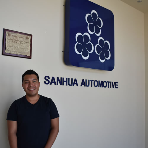 Abdiel García, gerente de compras de Sanhua Automotive planta Ramos Arizpe, Coahuila.
