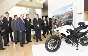 ›› Fernando Toranzo, Gobernador del Estado de San Luis Potosí y Helder Boavida, Director General de BMW Group México, participaron en la inauguración del Mexican Supplier Summit.