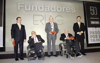 Eduardo Marcos Hamscho (de izq. a der), Alberto Valdés Chabre, Marco Antonio Flores González, Eduardo Guerra Ibarra y Oscar Alvarado Camacho.