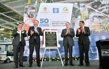 ›› La empresa General Motors festeja su aniversario número cincuenta en territorio mexiquense.