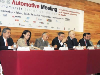 ›› Representantes del clúster automotriz del Estado de México anunciaron el evento Bussines & Automotive Meeting.