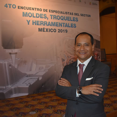 Eduardo Medrano, presidente de la Asociación Mexicana de Manufactura de Moldes y Troqueles (AMMMT).