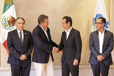 El Gobernador del Estado, Miguel Márquez Márquez  se reunió con el Presidente de Mazda en México, Chiharu Mizutani, para ratificar el compromiso de la compañía.