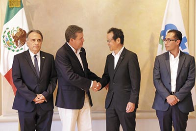 El Gobernador del Estado, Miguel Márquez Márquez se reunió con el Presidente de Mazda en México, Chiharu Mizutani, para ratificar el compromiso de la compañía.