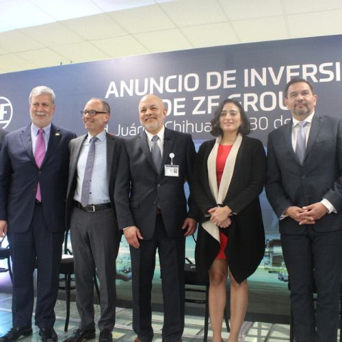 ZF sigue confiando en México y tendrá nueva planta en Ciudad Juárez, Chihuahua.