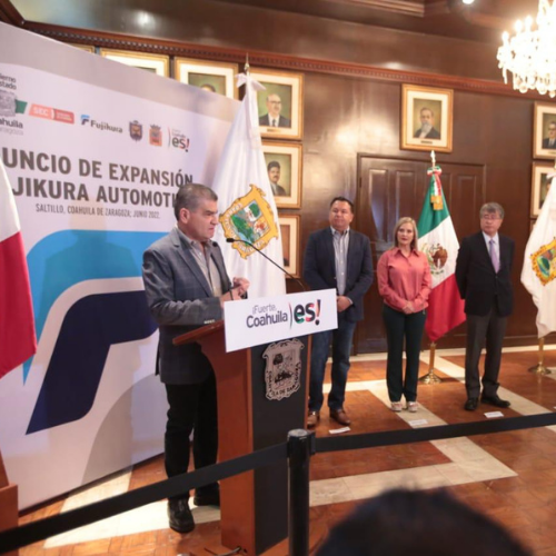 El Gobernador de Coahuila afirmó que cada mes llegan 3.5 nuevos proyectos que invierten en el estado.