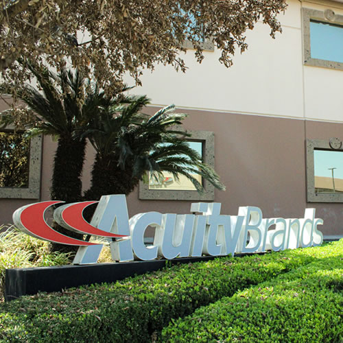 La planta MPF de Acuity Brands se ubica en el Parque Industrial La Silla, en el municipio de Guadalupe, Nuevo León.