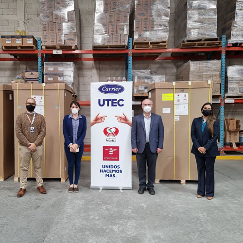 Carrier México y su empresa hermana UTEC, donaron 3 ultracongeladores a través de la Fundación Curando México en beneficio de la Secretaria de Salud de Nuevo León.