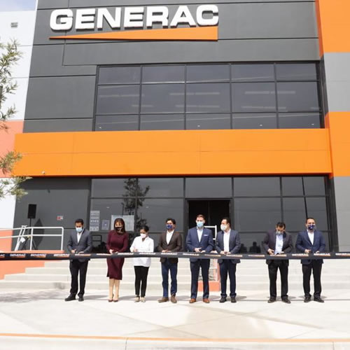 Inauguración de la nueva planta de manufactura de Generac Power Systems en el estado de Hidalgo.