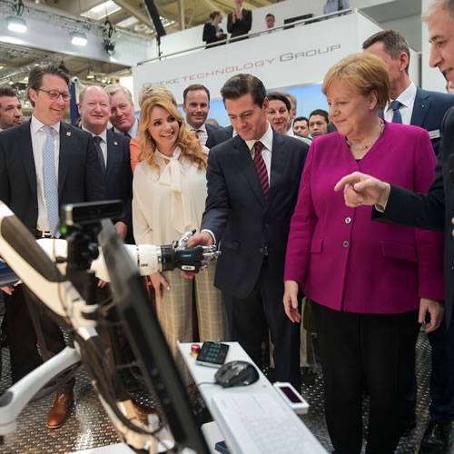 Enrique Peña Nieto, Presidente de México y Ángela Merkel, Canciller de Alemania.
