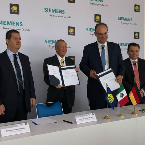 IGSA y Siemens firman acuerdo para ampliar su cobertura en el mercado mexicano ofreciendo proyectos de cogeneración integral para la industria con base en turbinas a gas.