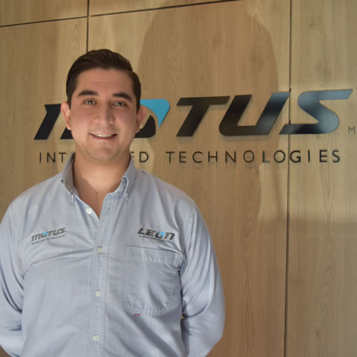 Jorge de la Peña, coordinador de compras de Motus Integrated Technologies.