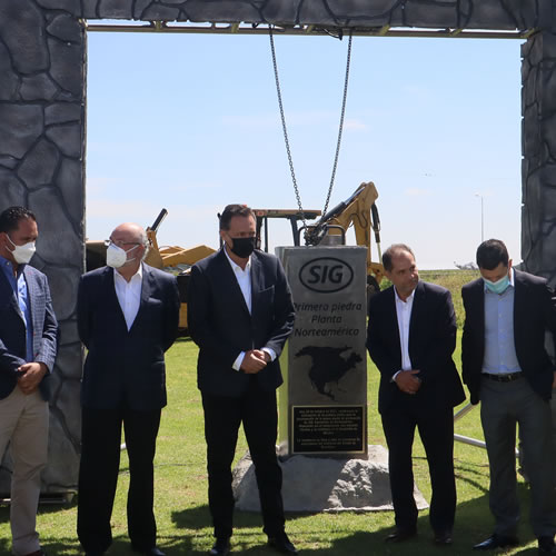 La planta de SIG en Querétaro tendrá una extensión 85 mil metros cuadrados y continuará con los parámetros de sostenibilidad con los que operan a nivel mundial.