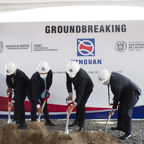 Colocan primera piedra de la planta de Xinquan México Automotive Trim.