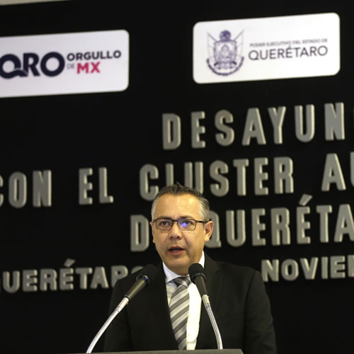 Renato Villaseñor, presidente del Clúster Automotriz de Querétaro.