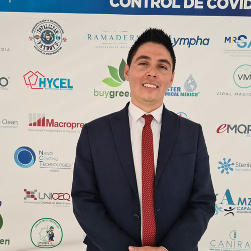 Daniel Zúñiga Amador, presidente de la Asociación Mexicana de Sanitización y Desinfección