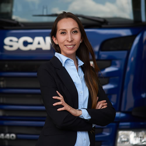 Ana Correa, gerente del área de compras de Scania.