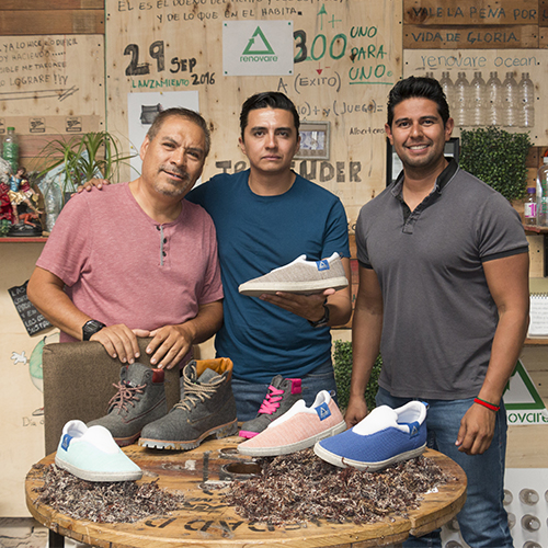 Benjamín, director de comercialización y socio, Jorge Castro, fundador y Mario López, co-fundador de la empresa.