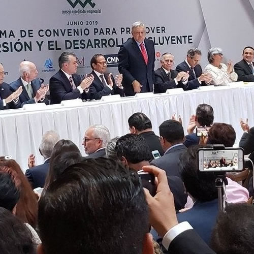 El Consejo Coordinador Empresarial (CEE)y el Gobierno Federal firmaron el Acuerdo para Promover la Inversión y el Desarrollo Incluyente.