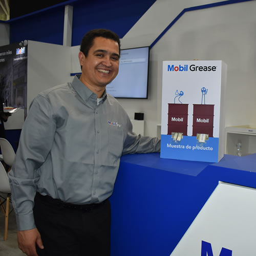 Juan Rodríguez, director comercial de ExxonMobil durante Expo Manufactura 2019.