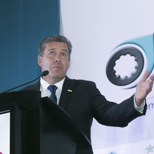 Miguel Márquez Márquez, gobernador de Guanajuato inauguró  la cuarta edición del B2B empresarial de la Industria Maquiladora y Manufacturera de Exportación.