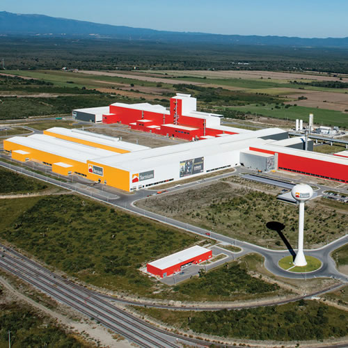 El complejo industrial Ternium, en Pesquería Nuevo León.
