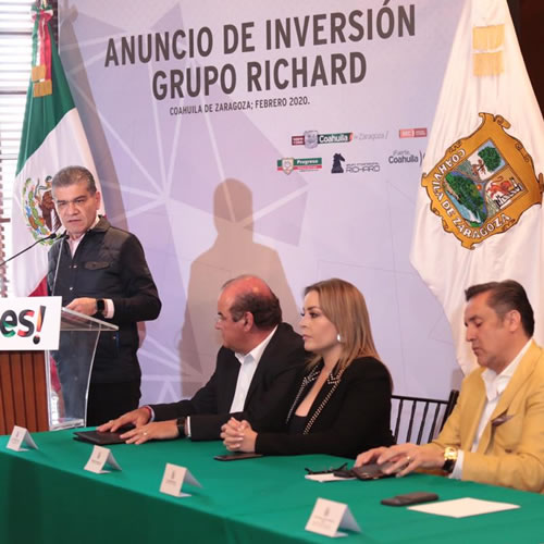 El gobierno de Coahuila realizó el anuncio de inversión.