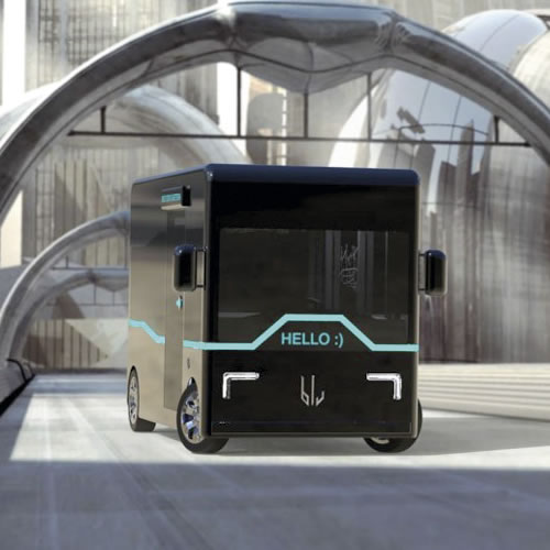 Blu podría convertirse en un pequeño autobús para 8 personas.