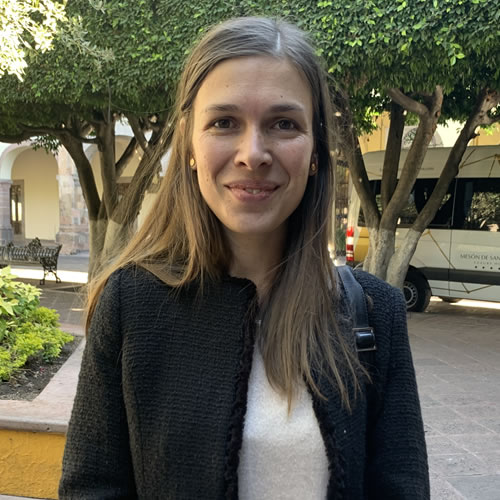 La directora del Capítulo Bajío de la Cámara de Comercio Franco Mexicana, Claire Schmid.