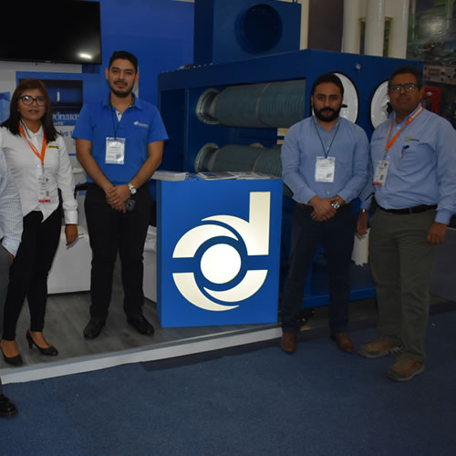 El equipo de especialistas de Donaldson estuvo presente en Expo Manufactura 2020.