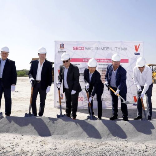 Arrancan construcción de la primera planta de Seojin Mobility en México.