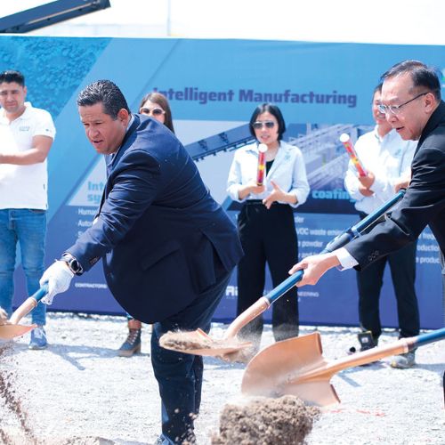 La compañía SINOBOOM Latinoamérica destinó una inversión de 150 millones de dólares para construir su primera planta en el Puerto Interior de Guanajuato.