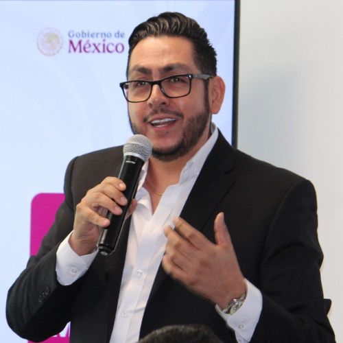 César Gutiérrez, titular de la Coordinación del Corredor Bienestar de la Secretaría de Economía federal en Querétaro.