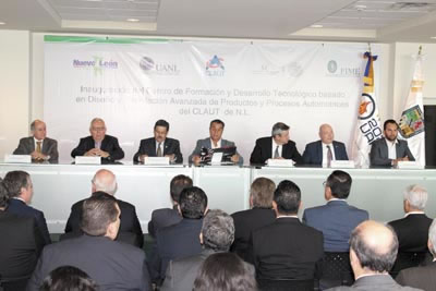 ›› Directivos de la UANL, CLAUT y Gobierno estuvieron presentes en la inauguración del  Centro Automotriz de Desarrollo Tecnológico y Talento.