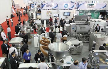 ›› Expo Pack México 2015 contó con pabellones internacionales de Argentina, Brasil, Canadá, China, Colombia, Francia, Guatemala, España, Estados Unidos, India e Italia,  además de un pabellón dedicado al procesamiento de productos.