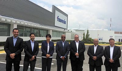 Inauguración de la expansión de la planta Faurecia en Puebla