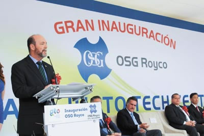 ›› Inauguran la empresa OSG Royco en Guanajuato Puerto Interior.