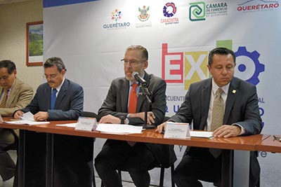 La exposición es organizada por la Sedesu, en conjunto con Canacintra, Canaco, el Clúster Automotriz de Querétaro y el Centro de Competitividad de México.
