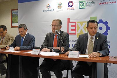 La exposición es organizada por la Sedesu, en conjunto con Canacintra, Canaco, el Clúster Automotriz de Querétaro y el Centro de Competitividad de México.