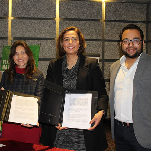La UPQ y Amiqro firmaron un convenio de colaboración para desarrollar proyectos conjuntos.