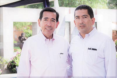 (Izq.-der.) Félix y Gerardo Bocard Meraz; director del Grupo Argo y director del Parque Industrial Millenium San Luis Potosí.