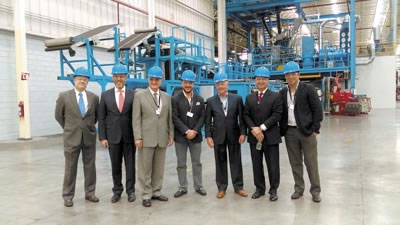›› La nueva línea de producción de Hexpol Compounding fue inaugurada por el Secretario de Desarrollo Sustentable de Querétaro, Marco del Prete Tercero y directivos de la planta.