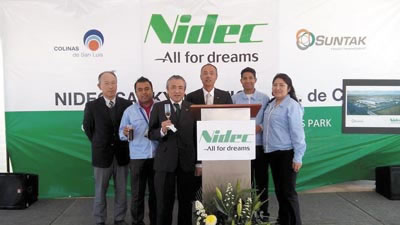 ›› Directivos de Nidec, planta que tendrá sede SLP.