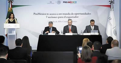 ›› Presentan programa en beneficio para todas aquellas empresas mexicanas, interesadas en exportar.
