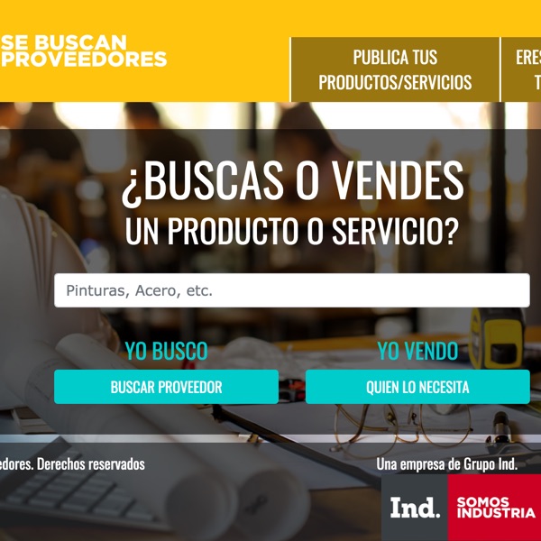 Cuadro de búsqueda de Se Buscan Proveedores