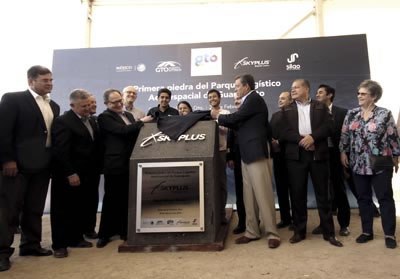 ›› Colocan primera piedra del Parque SkyPlus Logistic & Aerospace.