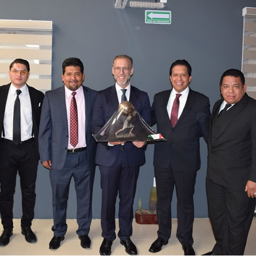 Marco del Prete, secretario de Desarrollo Sustentable de Querétaro, inauguró la ampliación de la empresa Solser Sistem.