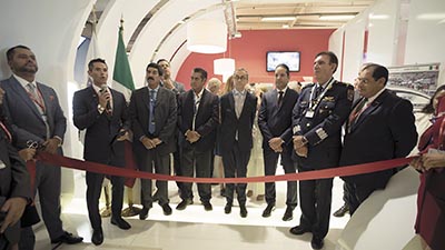 Diversos gobernadores y el Embajador de México en Francia inauguraron el pabellón ProMéxico en el Paris Air Show.