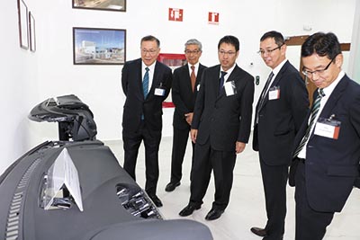 Recorrido de empresarios japoneses en el Parque Industrial Colinas.