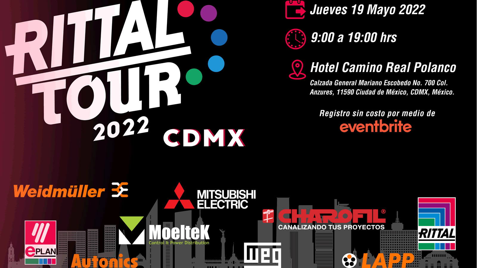 Anuncian Rittal Tour México 2022